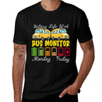 School Bus Monitor Bus Aide Attendant Bus Monitor  Wrinkle-resistant T-Shirt