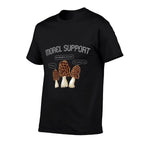 Funny MOREL SUPPORT - Funny Morel Mushroom Meme  Heathered Texture T-Shirt
