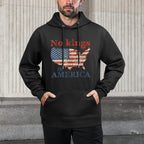 No Kings In America US Vintage Durable Construction Hoodie