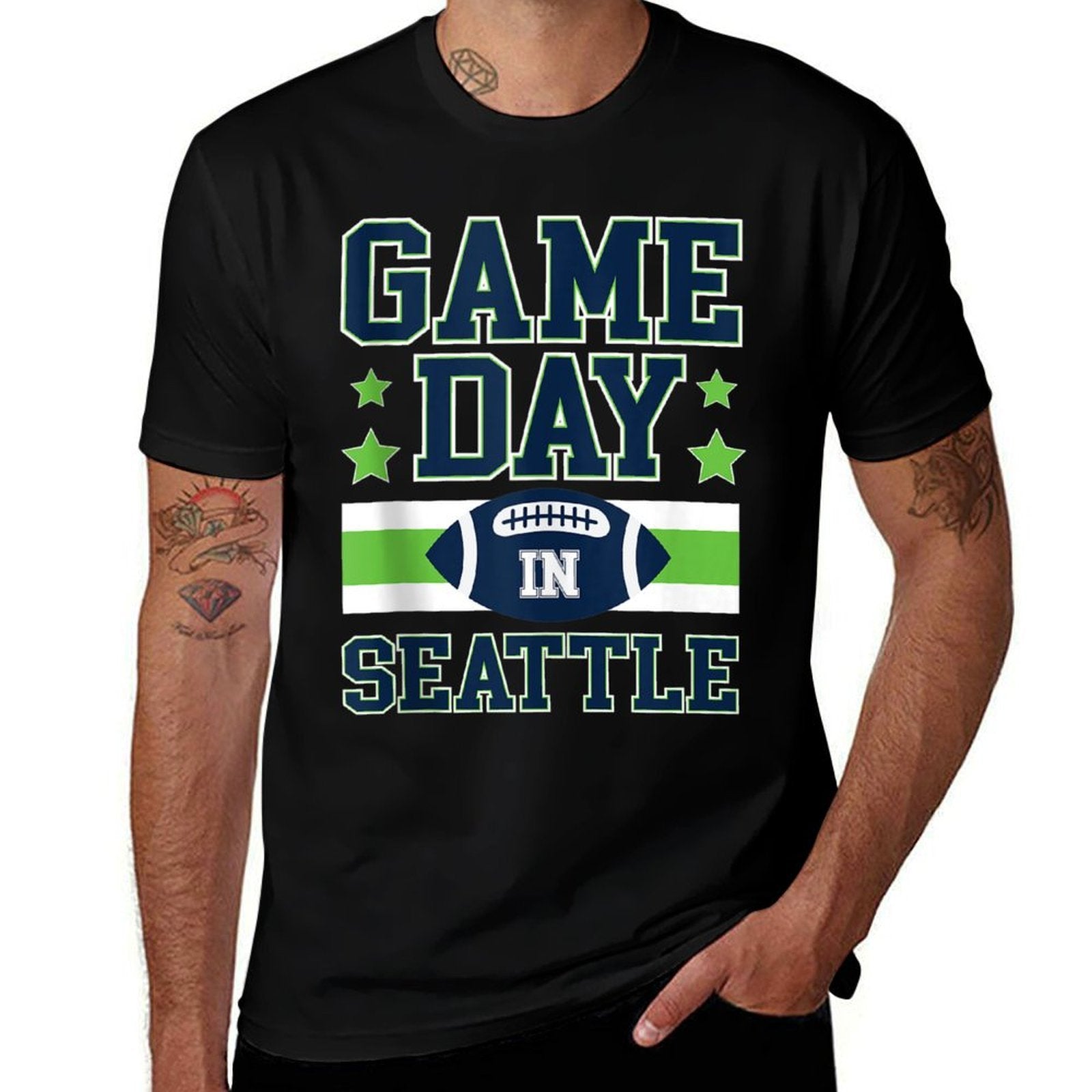 Game Day In Seattle Football Fans Season Trend Gift  Affordable Price T-Shirt