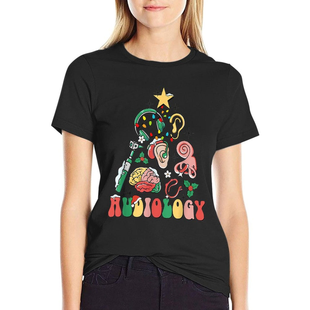 Christmas Audiology Tree Audiology Student Graduation  Durable T-Shirt