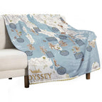 Odyssey A Map of Myth And Legend Versatility Throw Blanket
