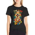 This Is My Hawaiian Tropical Luau Costume Party Hawaii  Wrinkle-resistant T-Shirt