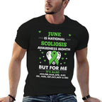 June Is Scoliosis Awareness Month  Cotton T-Shirt