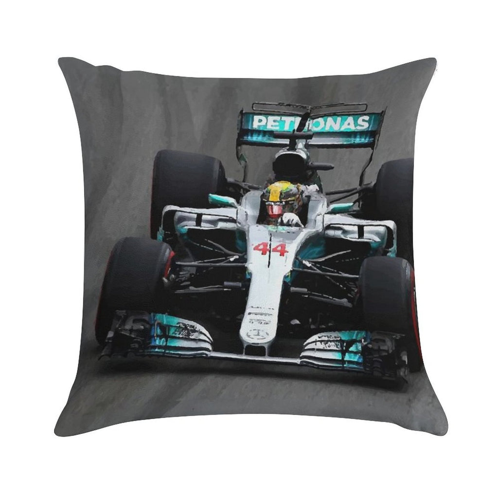 Lewis Hamilton 44 - Digital Art Soft Multiple Sizes Throw Pillow