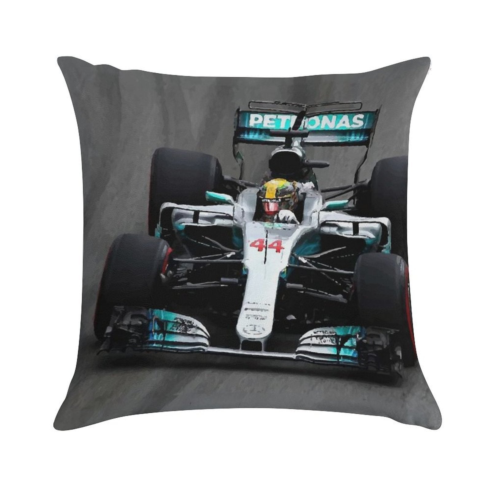 Lewis Hamilton 44 - Digital Art Soft Multiple Sizes Throw Pillow