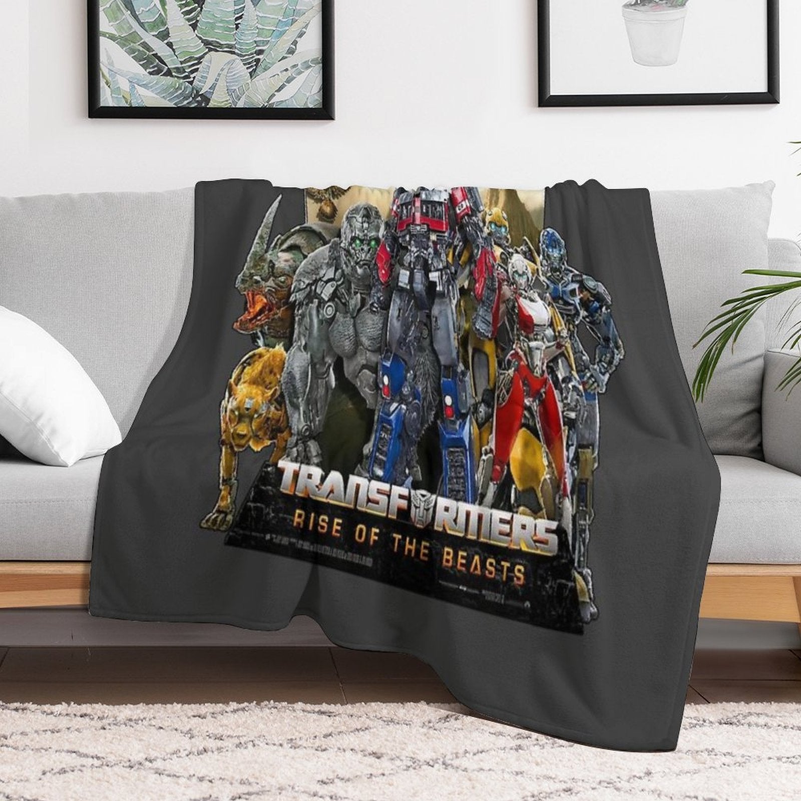 Transformers Rise of The Beasts Anti-pilling Throw Blanket