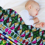 Iu Mien Trendy  Embroidery Easy Care Throw Blanket