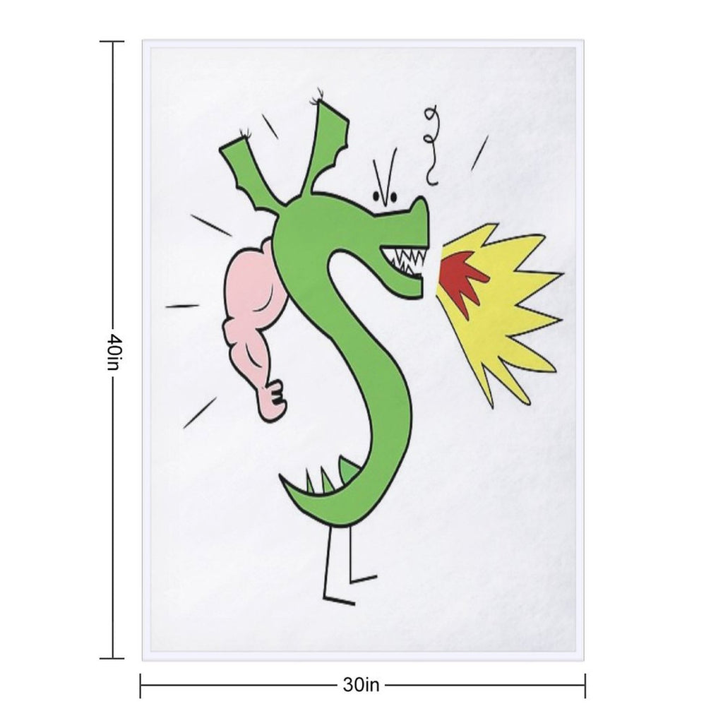 Trogdor Cute Dragon Homestar Runner Versatility Throw Blanket