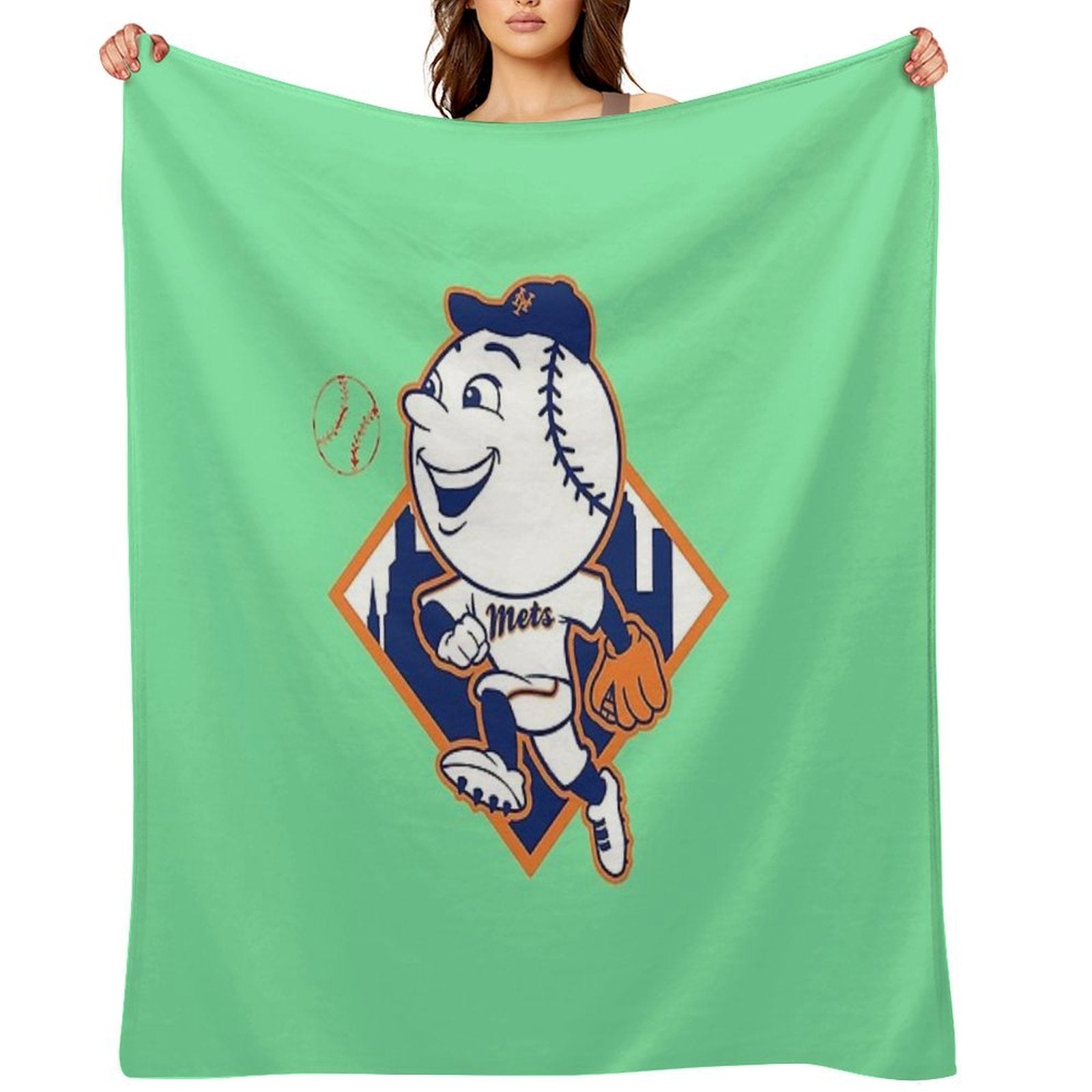 To Fans of The American Baseball Game 2010 Sustainable Throw Blanket