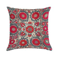 Shakhrisyabz Bokhara Uzbekistan Silk Embroidery Print Soft Reinforced Edging Throw Pillow