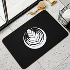 Latte Art Tulip  Slip-Resistant Bath Mat