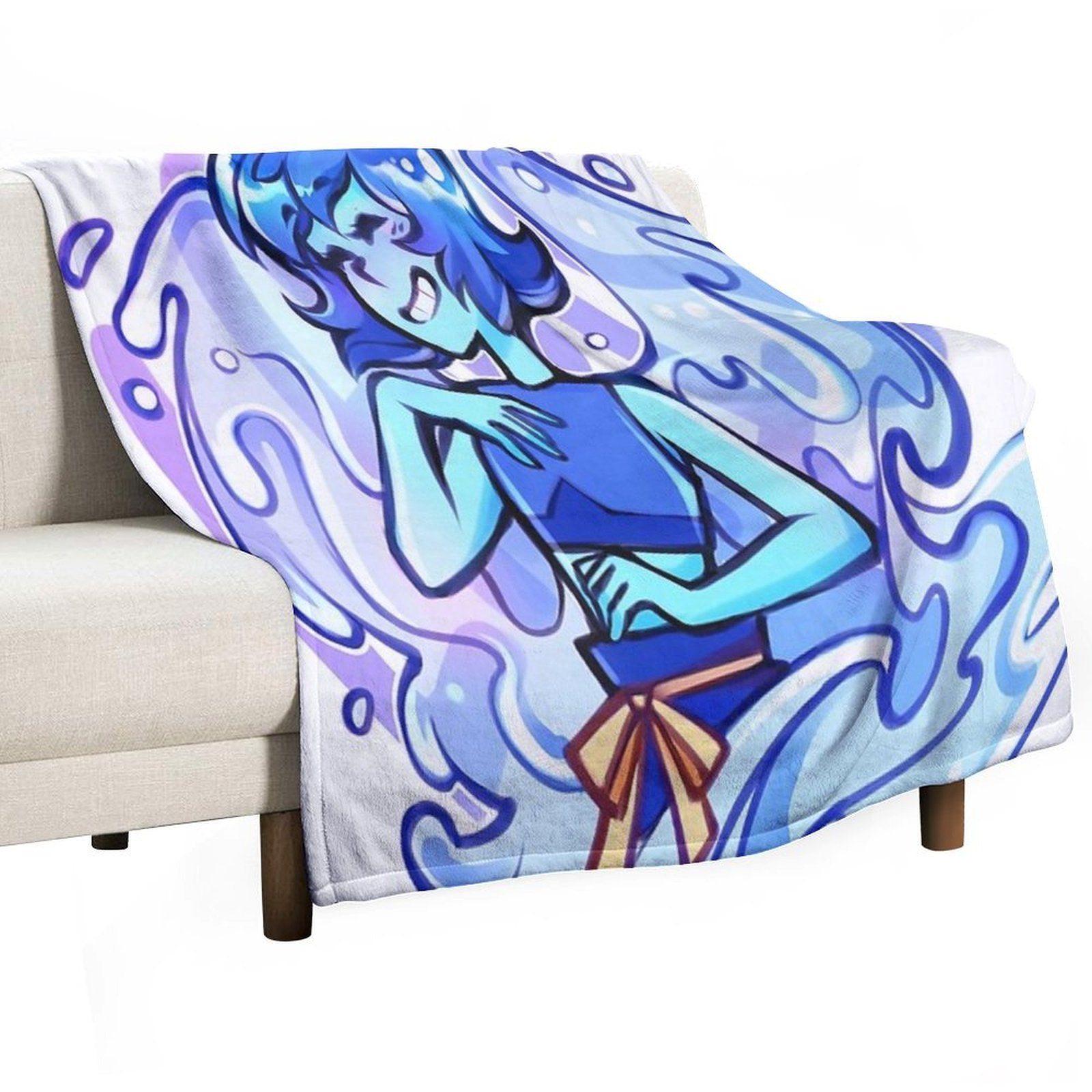 Lapis Lazuli Eco-conscious Throw Blanket