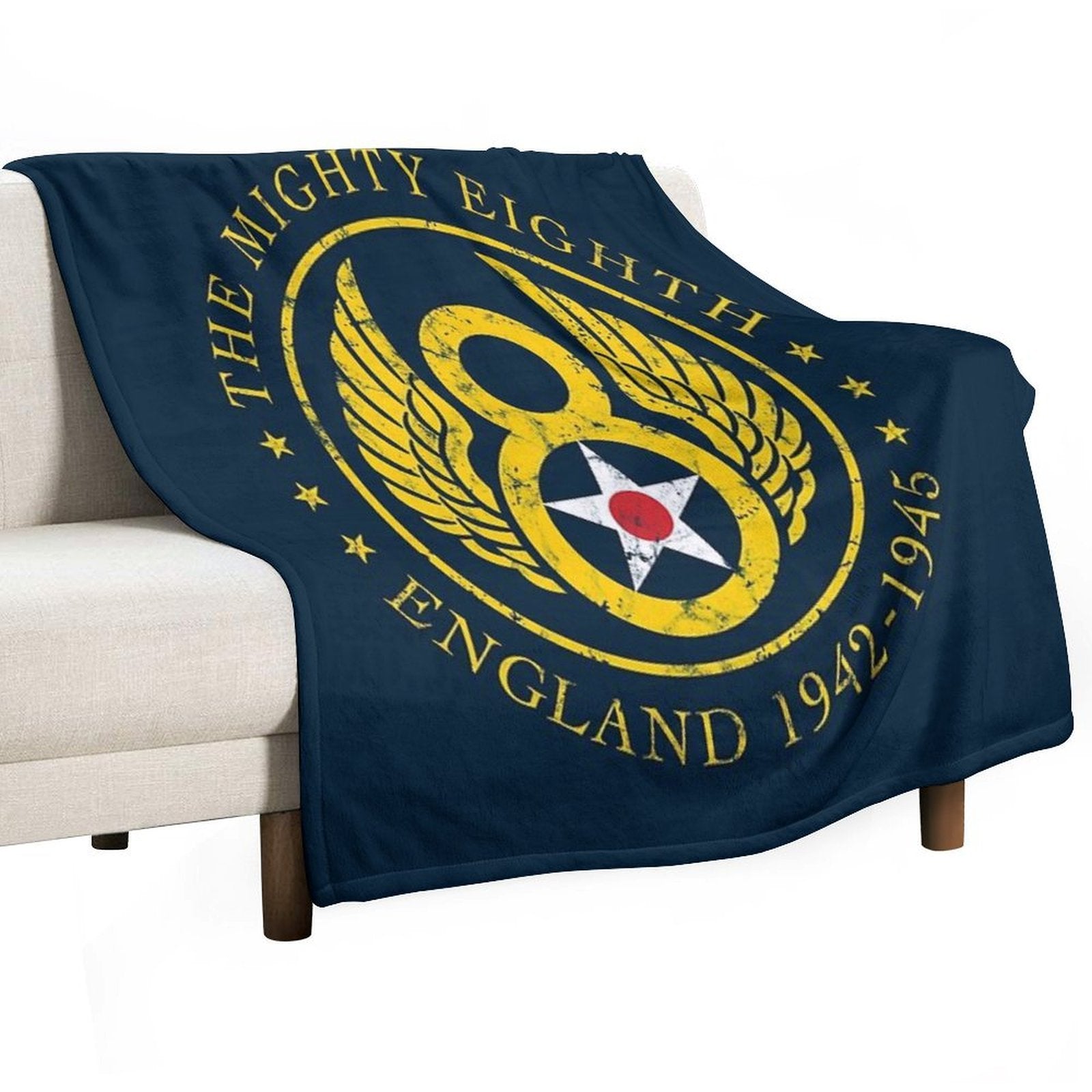 Mighty Eighth - 8th Air Force Plush Throw Blanket