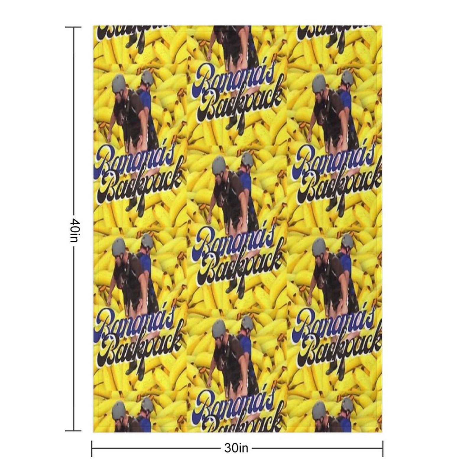 MTV Challenge Johnny Banana X CT Backpack Sustainable Throw Blanket