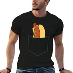 Hotdog In A Pocket Love Hotdog Pocket Hot Dog for Men Women Girls Kids  Durable T-Shirt