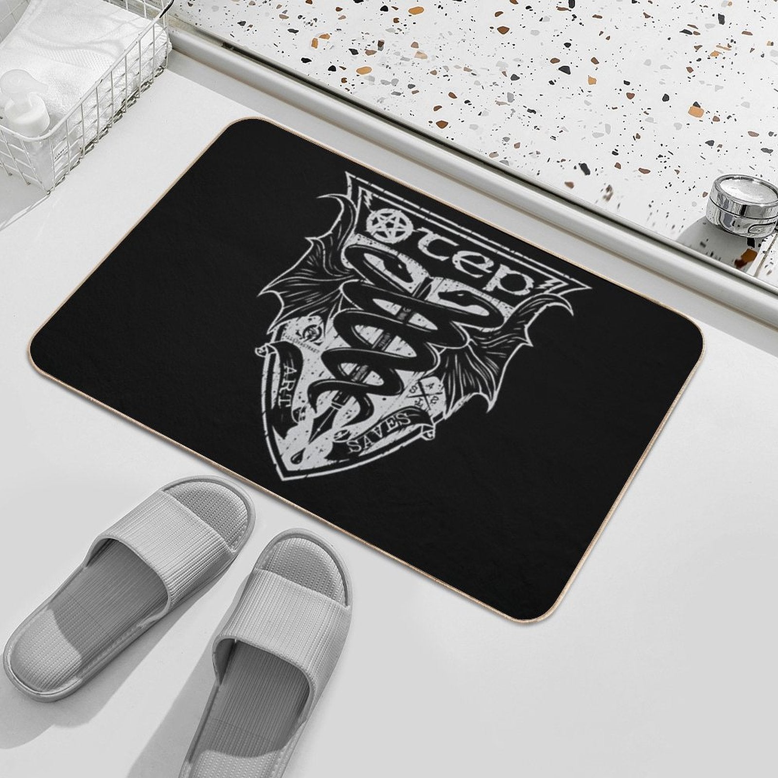 OTEP ART SAVES  Fade-Resistant Bath Mat