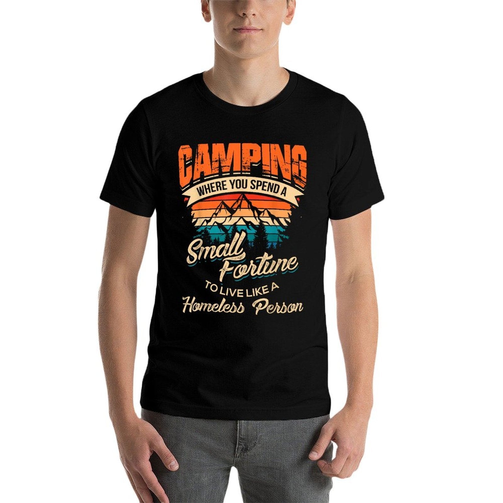 Funny Camping Gifts With Sayings For Campers Camp Men Women  Stretchy T-Shirt