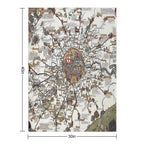 1928 Vintage London Bus-Services Map Lightweight Throw Blanket