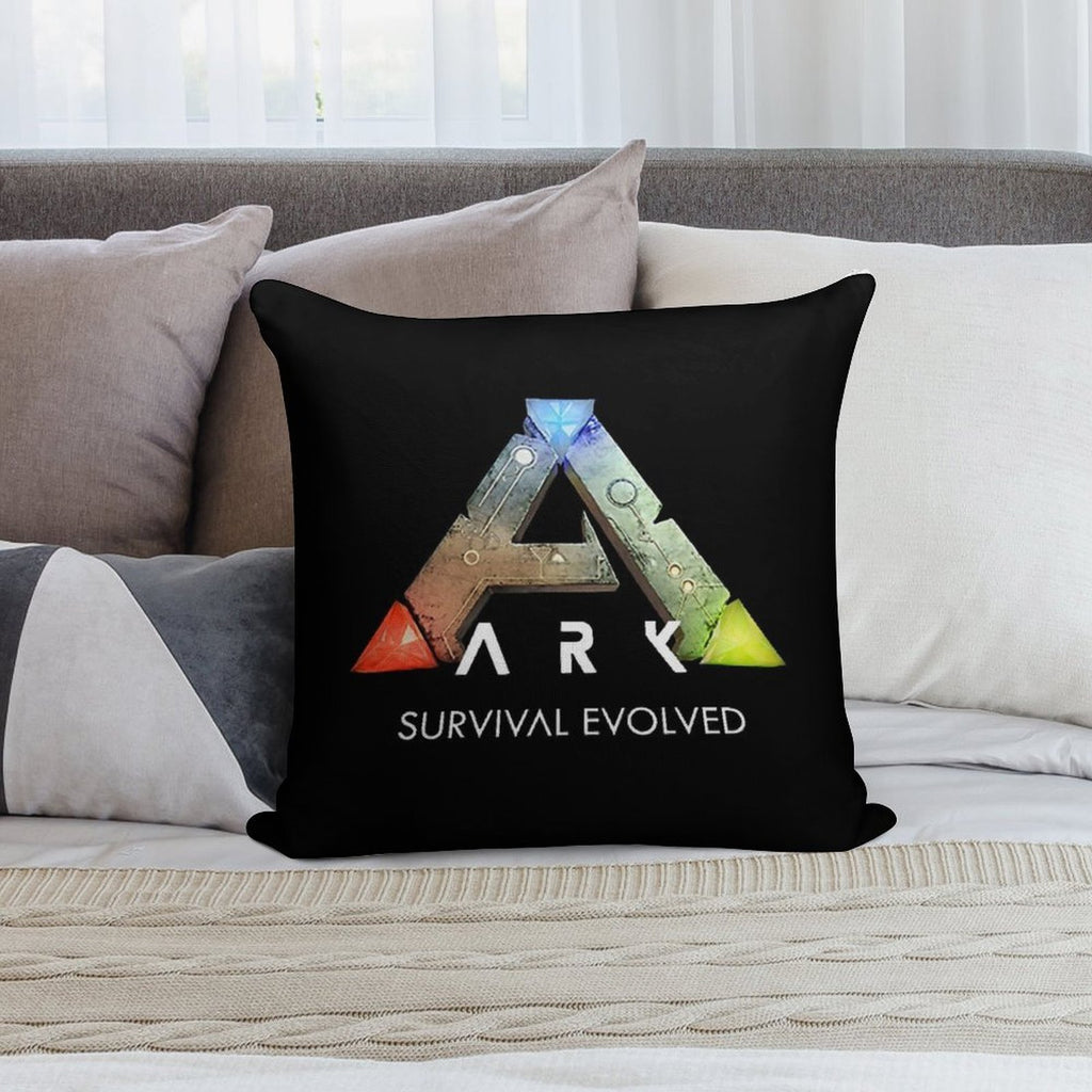 Ark Survival Evolved ( Black ) Soft Hidden Zipper Throw Pillow