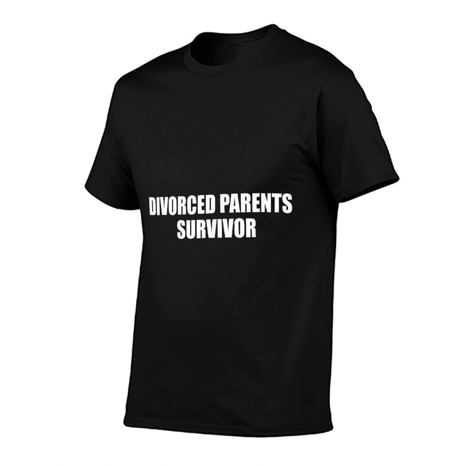 Divorced Parents Survivor Funny Divorcing Design  Heathered Texture T-Shirt