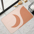 Orange Moon  Dirt-Trapping Bath Mat