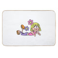 Y2K Lizzie McGuire Flower Art  Dirt-Trapping Bath Mat