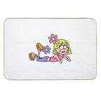 Y2K Lizzie McGuire Flower Art  Dirt-Trapping Bath Mat
