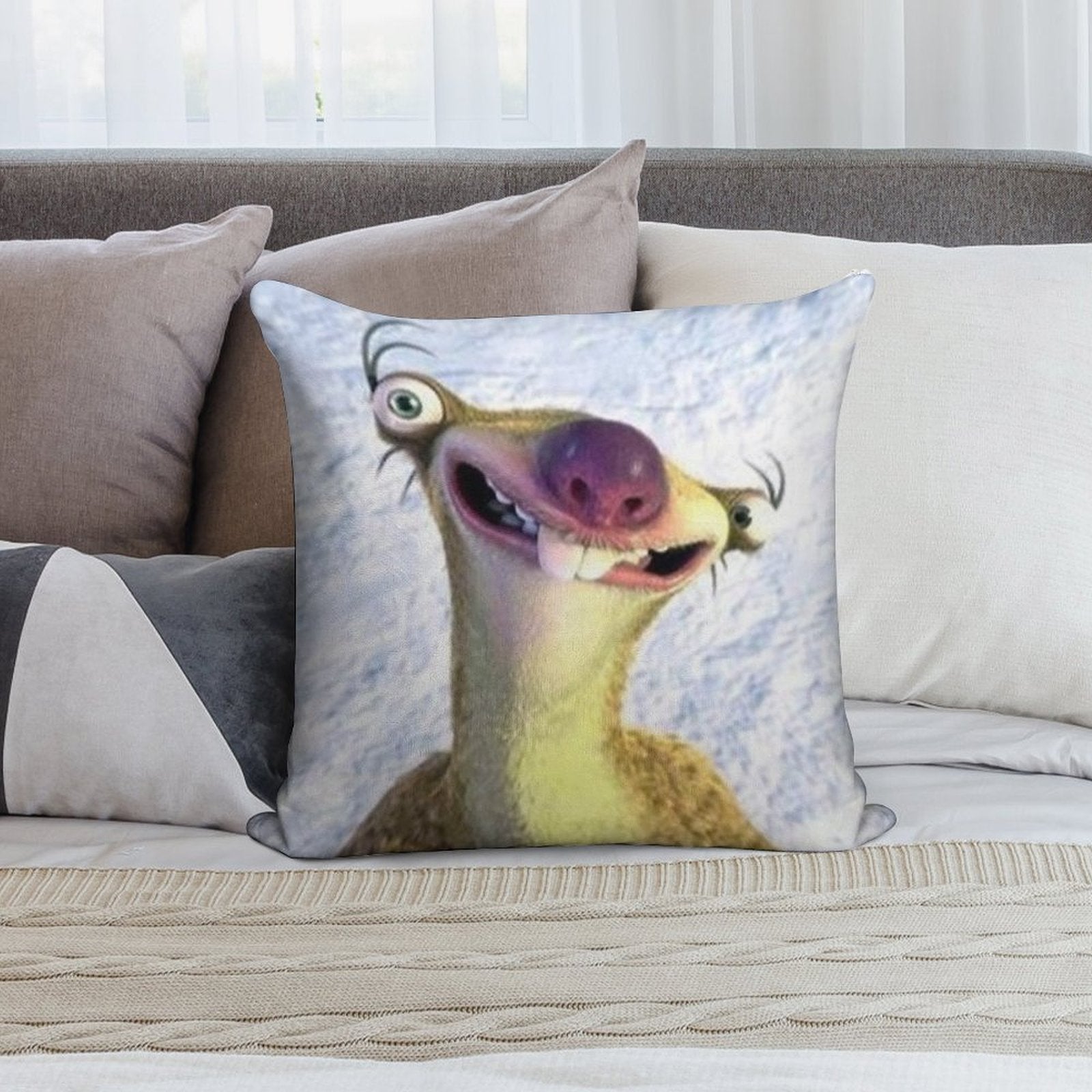 Sid Soft Shrink-Resistant Throw Pillow