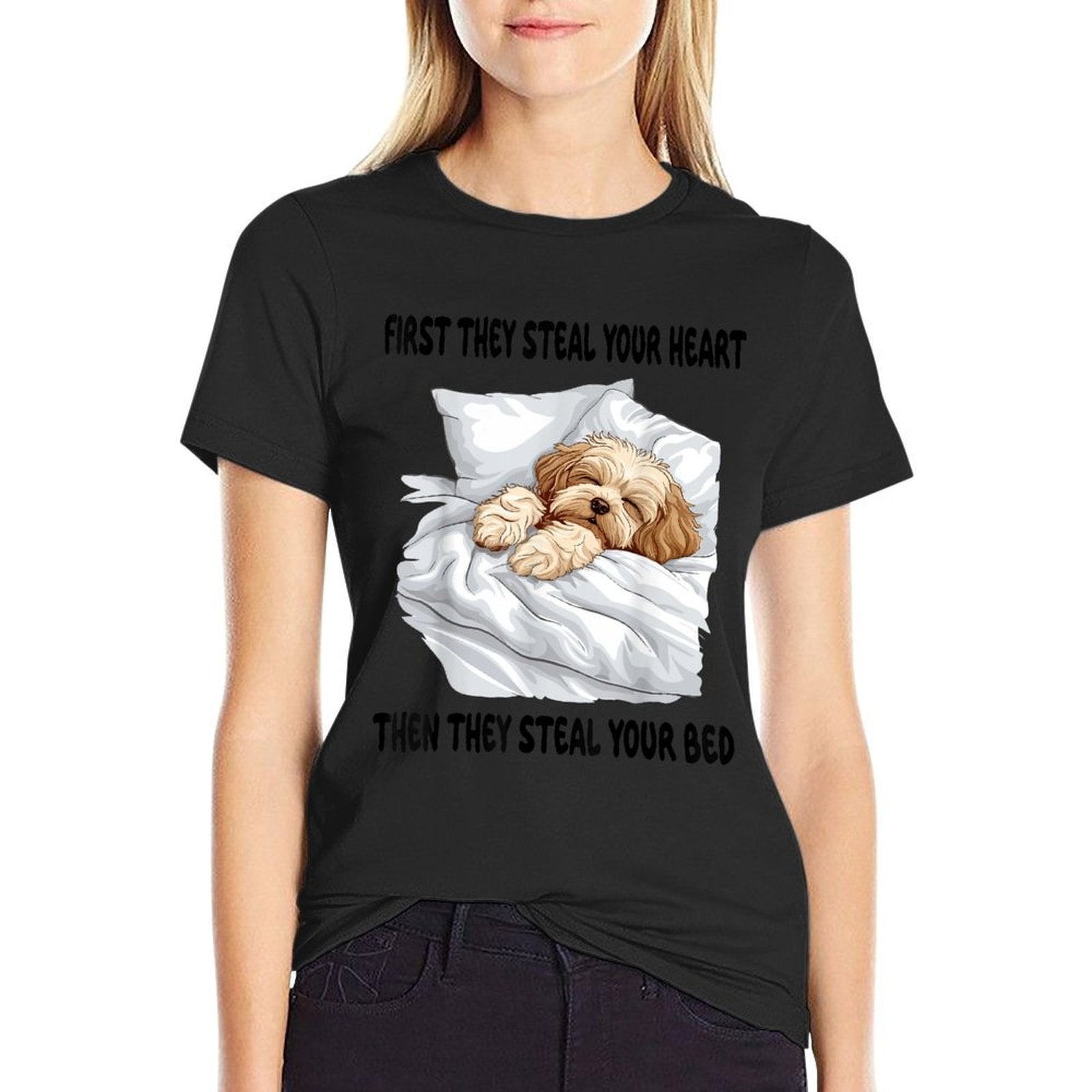 Havanese Sleeping Pajamas Nightgown  Vintage-inspired T-Shirt