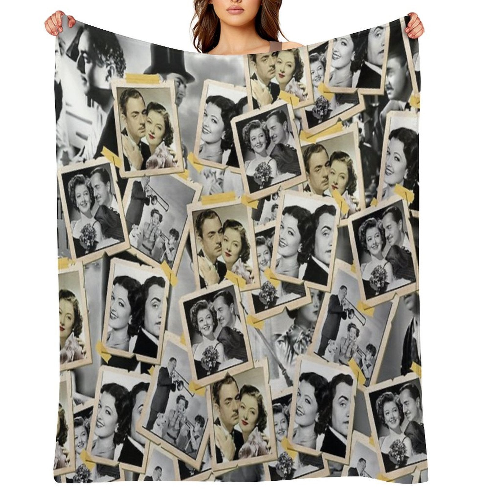 The Thin Man, Crime Thriller 30s, William Powell Myrna Loy Sustainable Throw Blanket