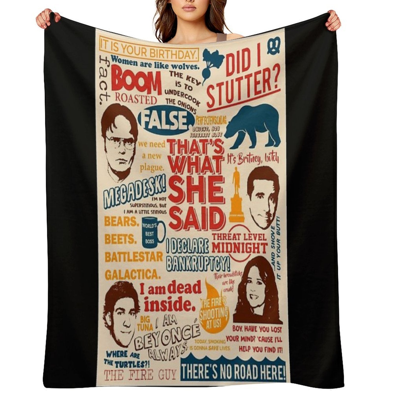 All The Best Quotes from The Office - That's What She Said! Versatility Throw Blanket