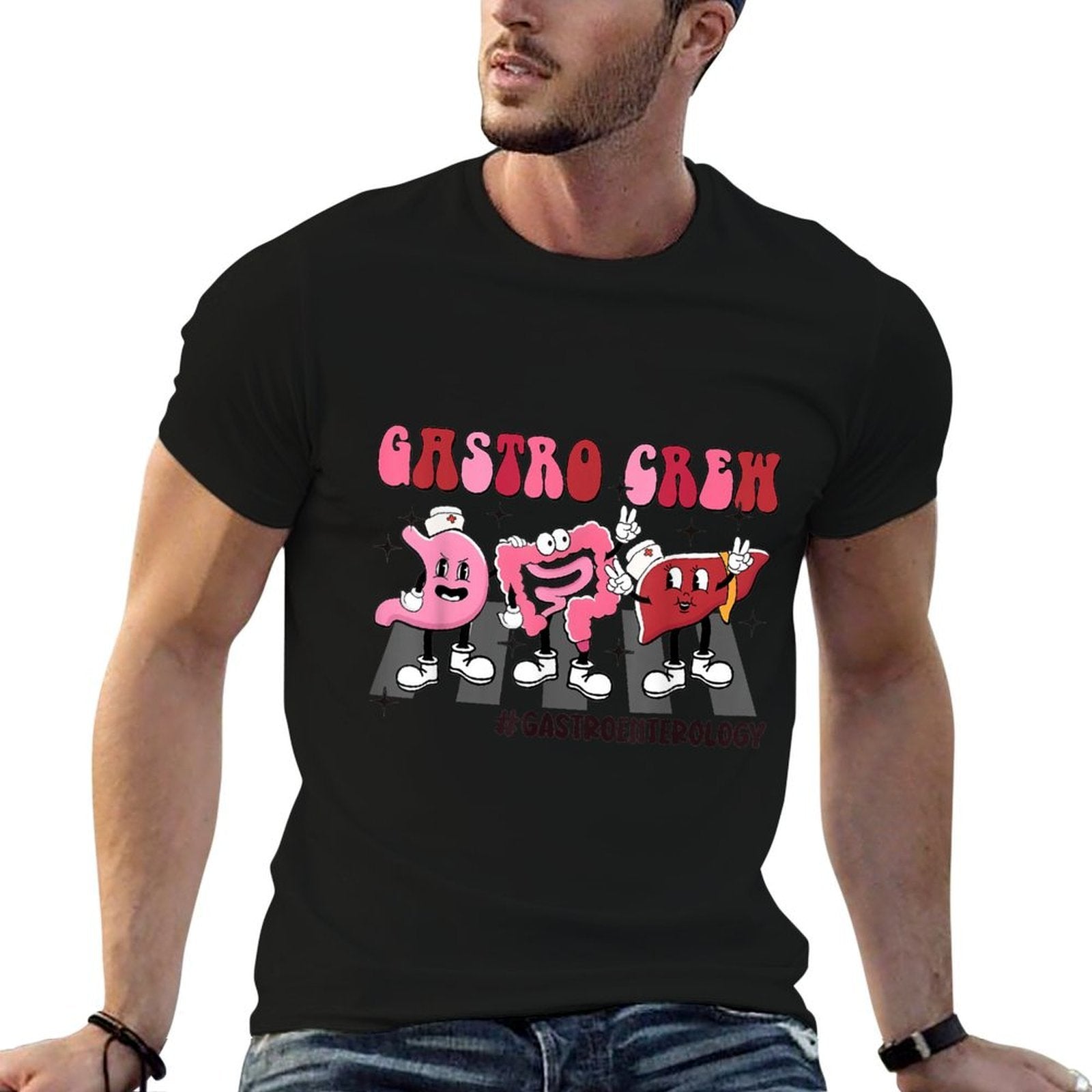 Gastro Crew Gastroenterologist Retro Gastroenterology Nurse  Affordable Price T-Shirt