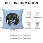 Spelmanite Blue Soft High-Density Material Throw Pillow