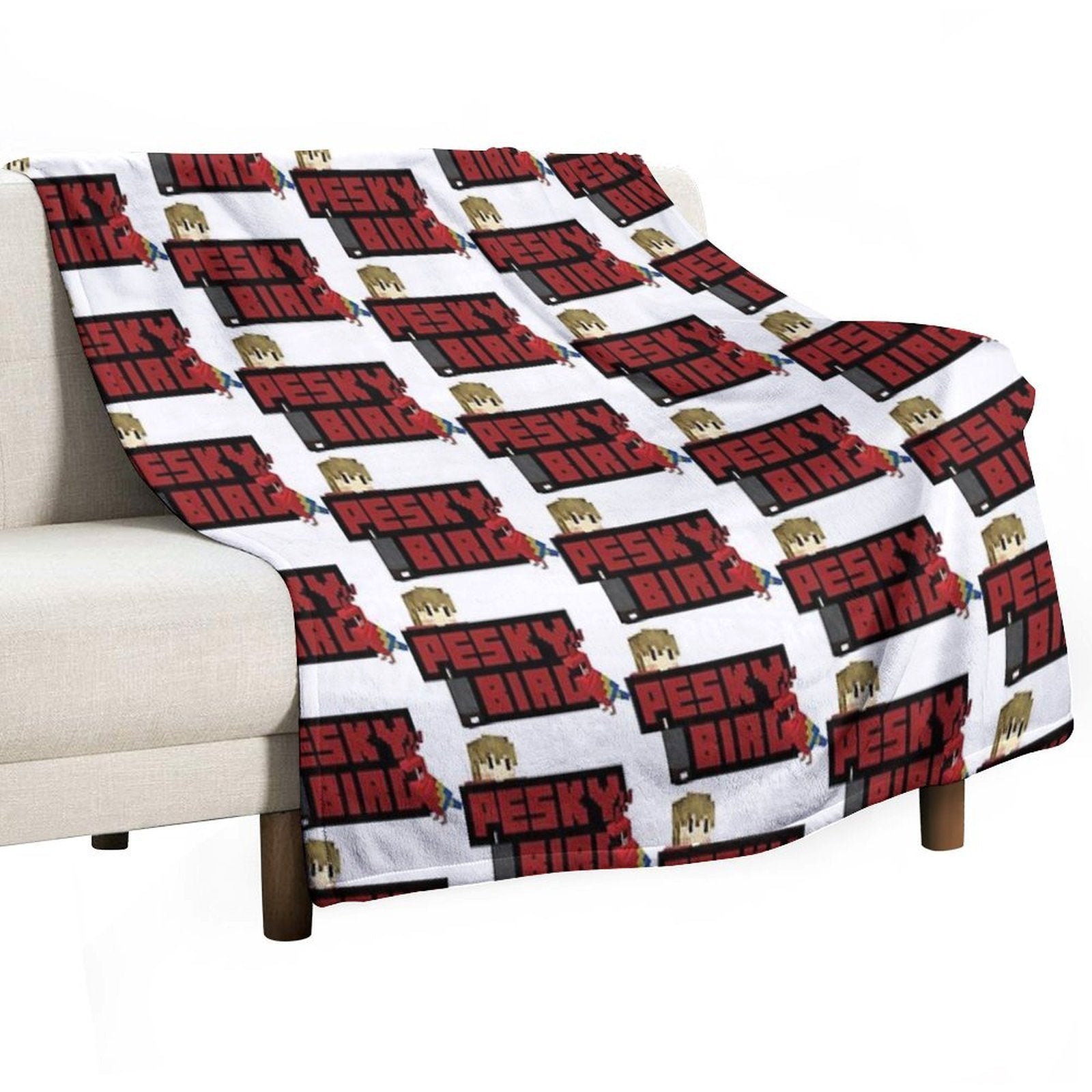 Pesky Bird - Layered Mobs Multi-functional Throw Blanket