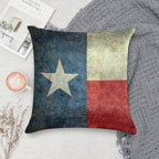 Texas Flag Soft Fade-Resistant Throw Pillow