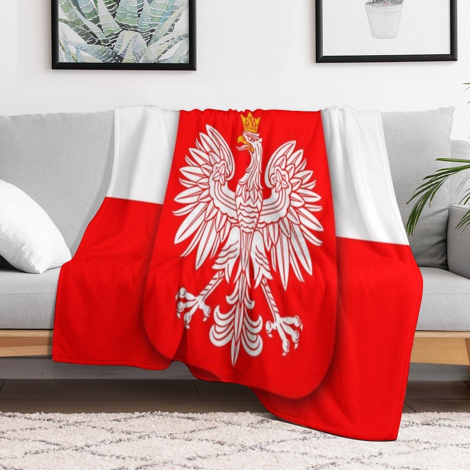 Poland Polska Polish Flag Versatility Throw Blanket
