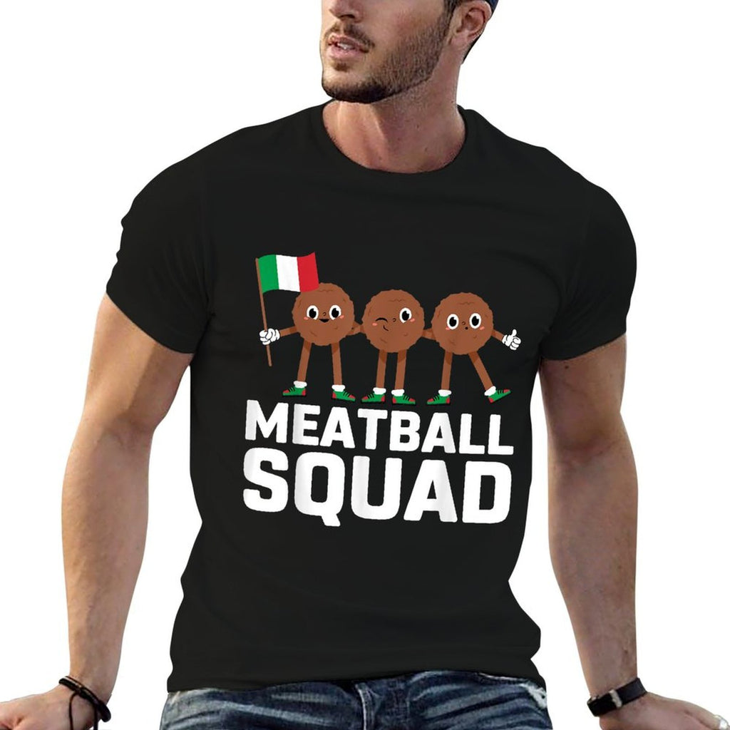 Funny Italian Food Squad Meatball Comfortable T-Shirt