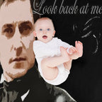 North And South Quote_Mr Thornton_ Look Back at Me. Travel-friendly Throw Blanket