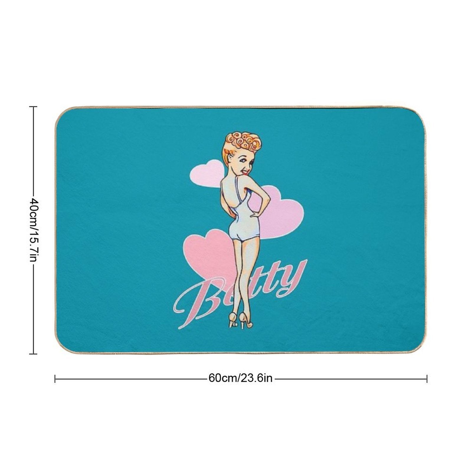Betty Grable  Long-Lasting Bath Mat