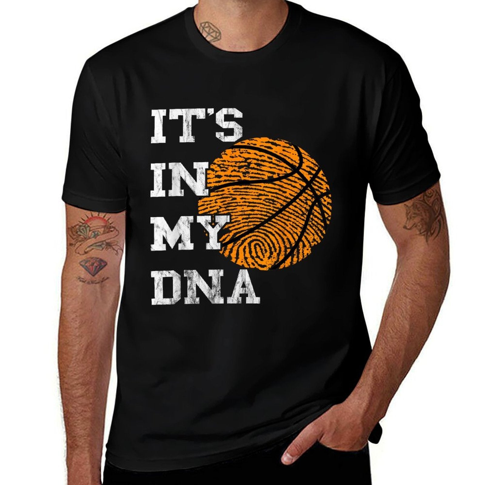 Basketball Its In My DNA Fingerprint Playing Basketball  Quick-drying T-Shirt