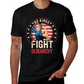 Vintage No Kings Fight Oligarchy Womans Girl America  Durable T-Shirt