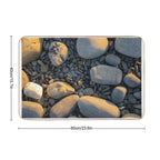 A Collection of Pebbles on A Beach  Slip-Resistant Bath Mat