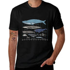 Types Of Whales - Huge Whale  Easy-care T-Shirt