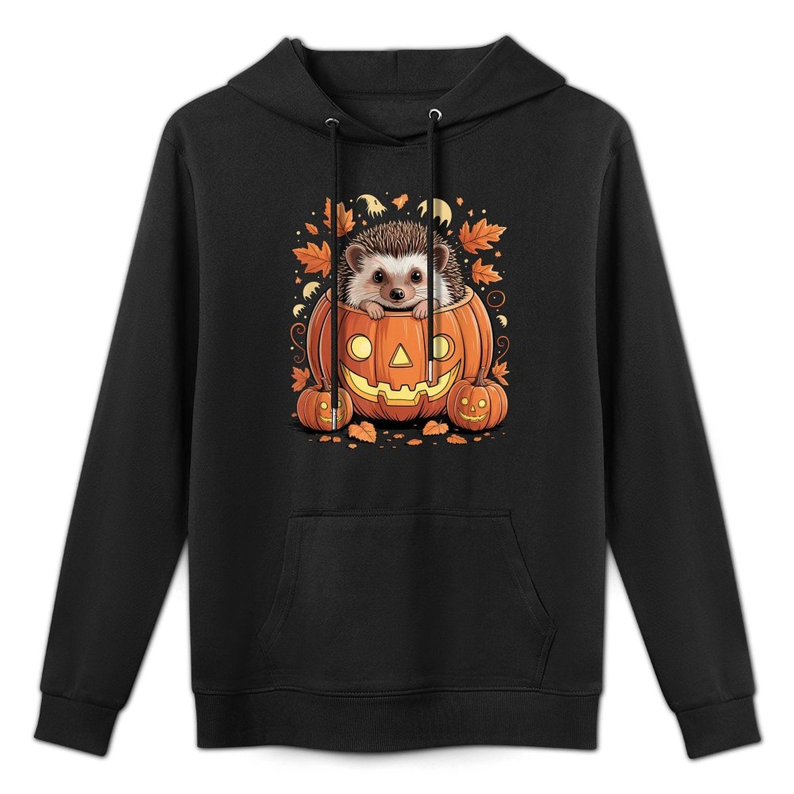Halloween Hedgehog Pumpkin Hedgehogs Shrink-Resistant Hoodie