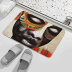 African Mask Man  Multi-Purpose Bath Mat