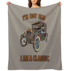 I'm Not Old, I Am A Classic Easy Care Throw Blanket