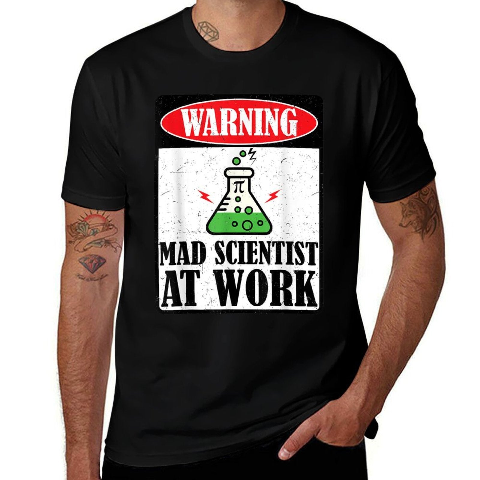 Funny Mad Scientist Science Teacher Halloween Costume Kids  Breathable T-Shirt