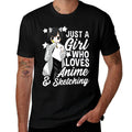 Anime Girl Just A Girl Who Loves Anime And Sketching Drawing  Moisture-wicking T-Shirt