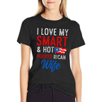I Love My Smart And Hot Puerto Rican Wife Funny Husband  Lightweight T-Shirt
